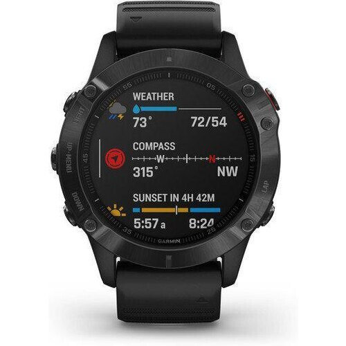 Gamin Smart Watch Fenix 6S Sapphire HR GPS - Black ...