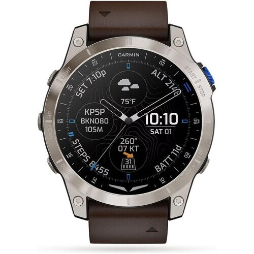 Smart Watch Garmin HR GPS D2 Mach 1 Aviator - ...