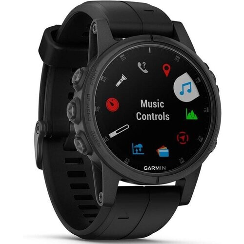 Garmin Smart Watch Fenix 5S Plus Sapphire HR GPS - ...