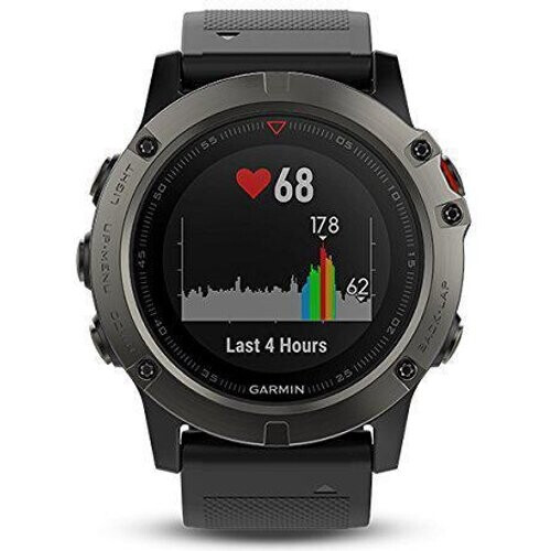 Smart Watch Garmin Fenix 5X Saphire - Black ...