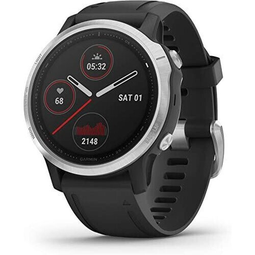 Smart Watch Garmin HR GPS Fenix 6S - Silver/Black ...