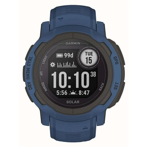 Garmin Smart Watch Instinct Solar HR GPS - Blue ...