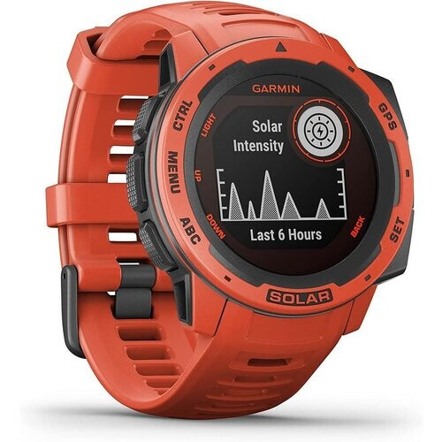 Garmin Smart Watch Instinct Solar HR GPS - Red ...