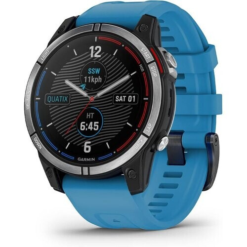 Smart Watch Garmin HR GPS Quatix 7 - Blue ...