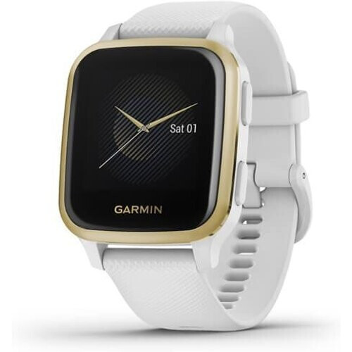 Watch Cardio GPS Garmin Venu SQ - White/Gold ...