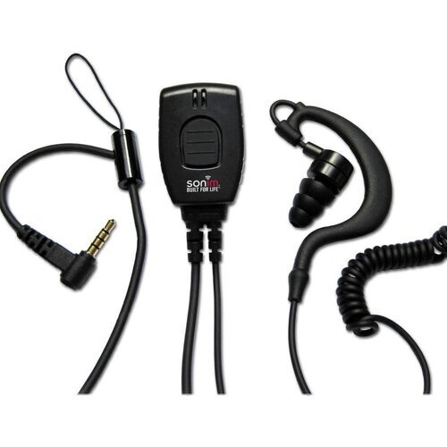 The Sonim rugged PTT wired headset features an ...