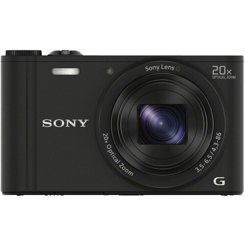 Onderweg of op kantoor, de Sony DSC-WX350 zwart is ...