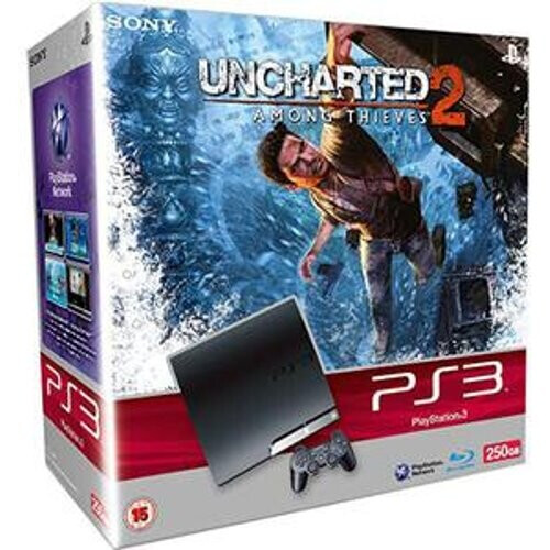 Consola Sony PS3 Slim 250 GB + Uncharted 2 - Negro ...