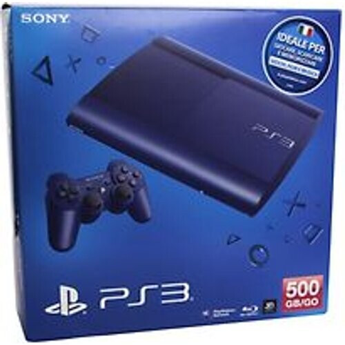 De Sony PlayStation 3 super slim in blauw ...