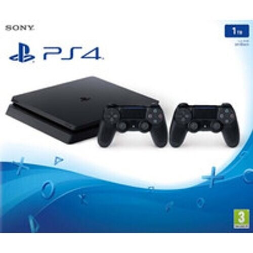Sony PlayStation 4 Slim 1TB + 2 Dualshock 4 V2. ...