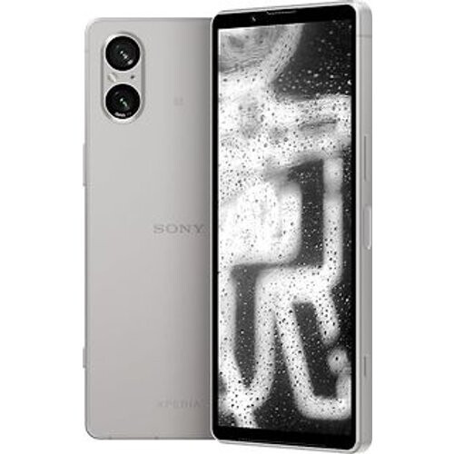 De Sony Xperia 5 V in de kleur platina zilver ...