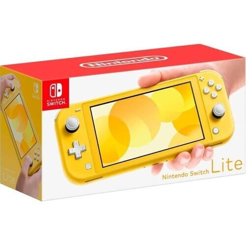The Nintendo Switch Lite is a vibrant yellow ...