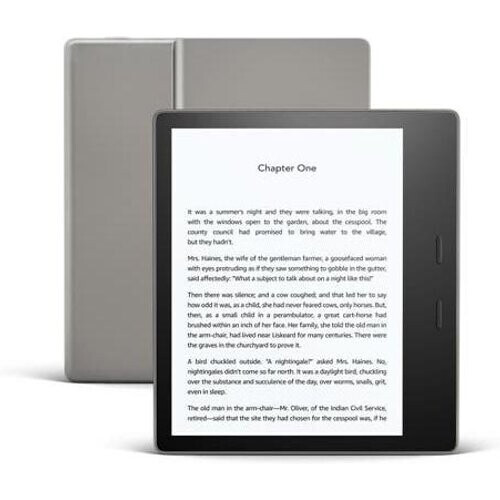 The Amazon Kindle Oasis eReader features 7" 300 ...