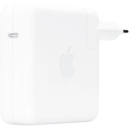 Met de Apple 96W usb C Power Adapter Wit laad je ...