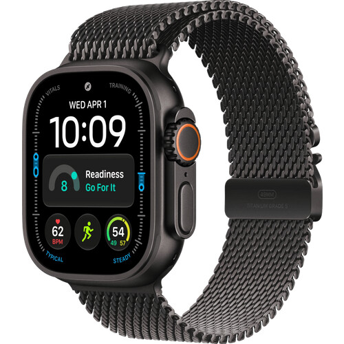 Met Apple Watch Ultra 4 Zwart Milanese Band L houd ...