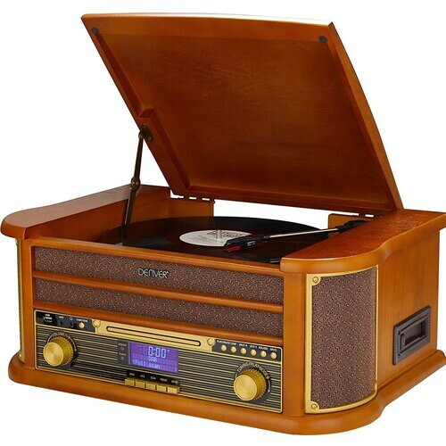 Denver Retro Platenspeler MRD51 | Hout | 24x22x12 ...