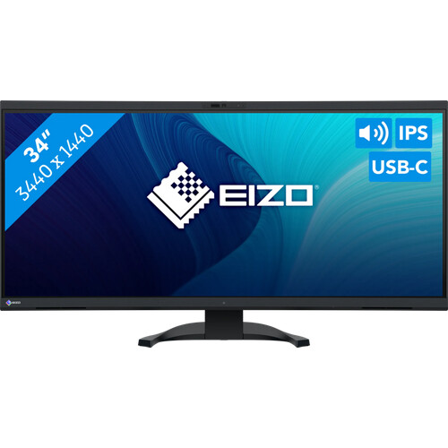Werk comfortabel met de EIZO EV3450XC-BK 34 inch ...