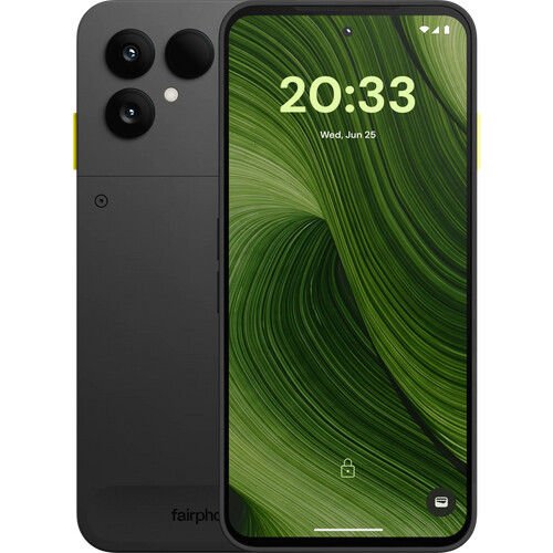 De Fairphone 6 256GB Zwart 5G is een duurzame ...