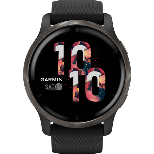 De Garmin Venu 2 Zwart is de grootste variant van ...