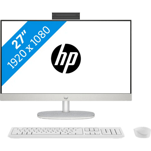 Op de HP 27-cr1950nd All-in-One QWERTY voer je al ...