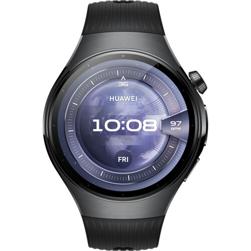 Met deze stijlvolle Huawei Watch 5 Zwart 46mm heb ...