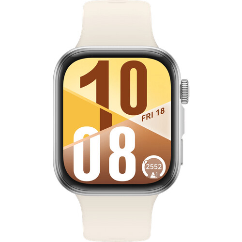 De Huawei Watch Fit 4 Zilver/Wit is een stijlvolle ...