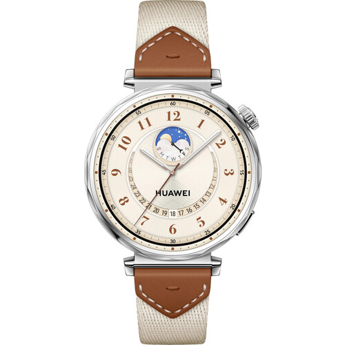 De Huawei Watch GT5 Zilver/Bruin 41mm is een ...