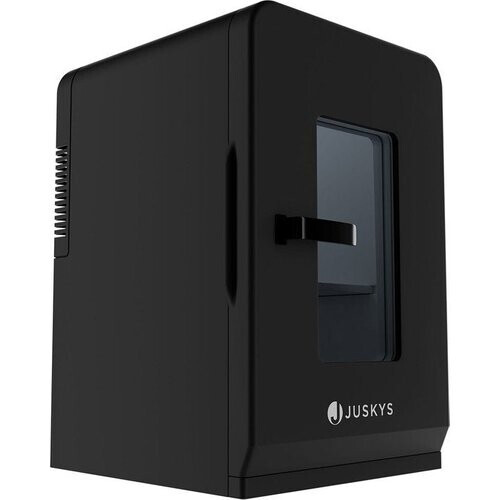 Deze mobiele 2-in-1 mini-koelkast (in het zwart) ...