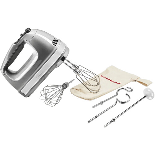 Met de Kitchenaid 5KHM9212ECU Grijs handmixer kies ...
