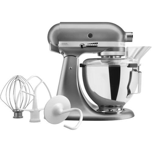 Met de KitchenAid 5KSM95PSECU maak je zwaar deeg ...