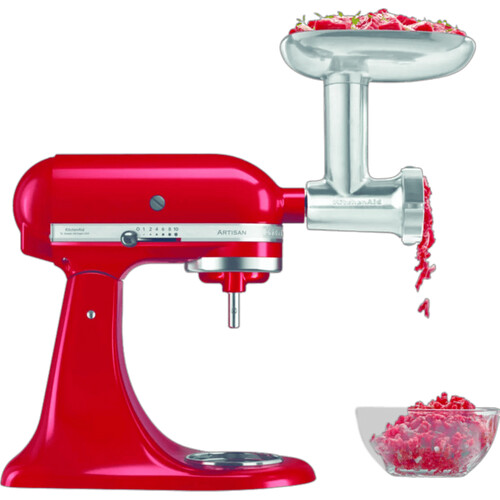 Met de KitchenAid 5KSMMGA Metalen voedselmolen ...