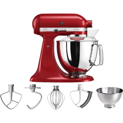 Met de KitchenAid Artisan Mixer 5KSM175PS mix en ...