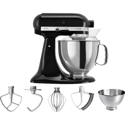Met de KitchenAid Artisan Mixer 5KSM175PS mix en ...