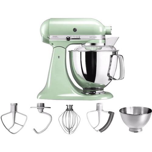Met de KitchenAid Artisan Mixer 5KSM175PS mix en ...