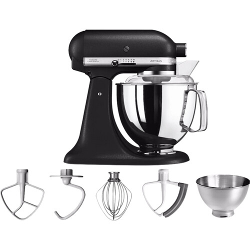 Met de KitchenAid Artisan Mixer 5KSM175PS mix en ...
