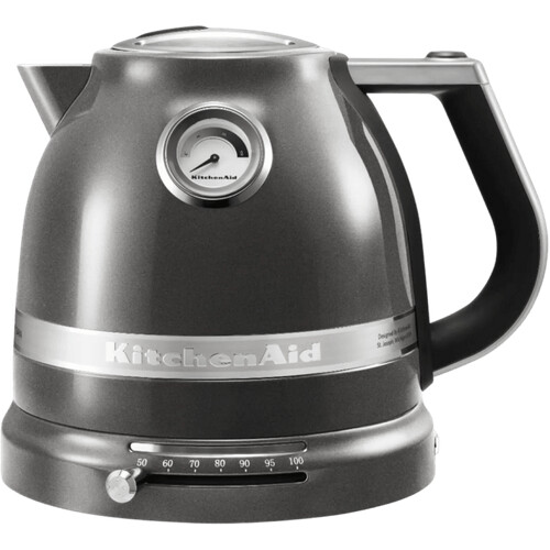 Met de KitchenAid Artisan Waterkoker Tingrijs kook ...
