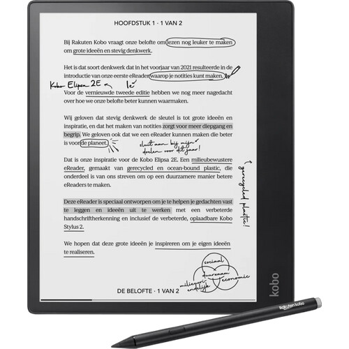 Lees comfortabel boeken op de grote Kobo Elipsa 2E ...