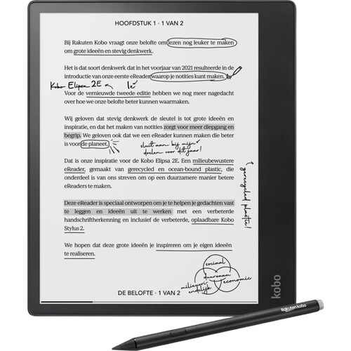 Lees comfortabel boeken op de grote Kobo Elipsa 2E ...