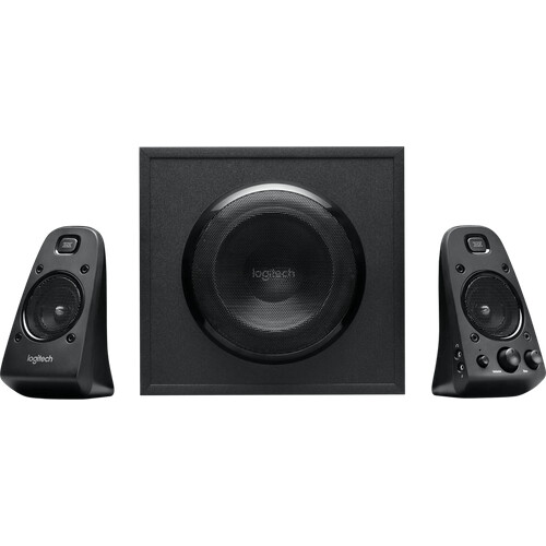 Het Logitech Z623 2.1 Speakersysteem bestaat uit ...