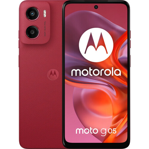De Motorola Moto G05 64GB Rood 4G is een ...