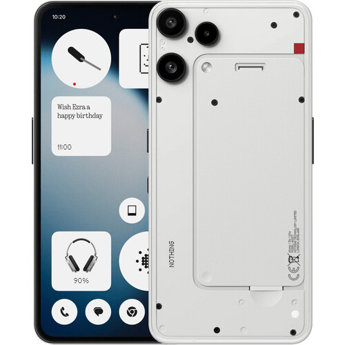 De Nothing Phone 3(a) Lite 128GB Wit 5G is een ...