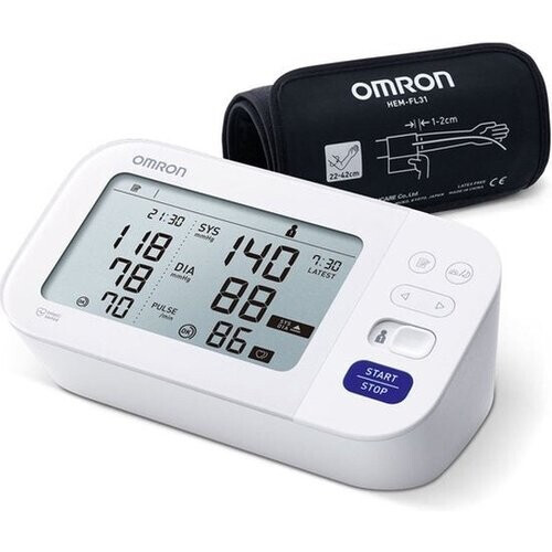 Dit is Omron's nieuwste M6 comfort bloeddrukmeter. ...