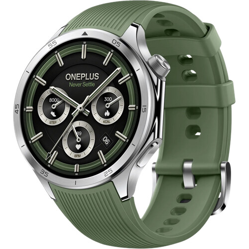 De OnePlus Watch 3 Zilver/Groen is een stijlvolle ...