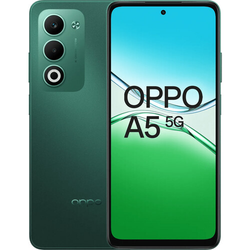 De OPPO A5 5G Groen 128GB is een basisklasse ...