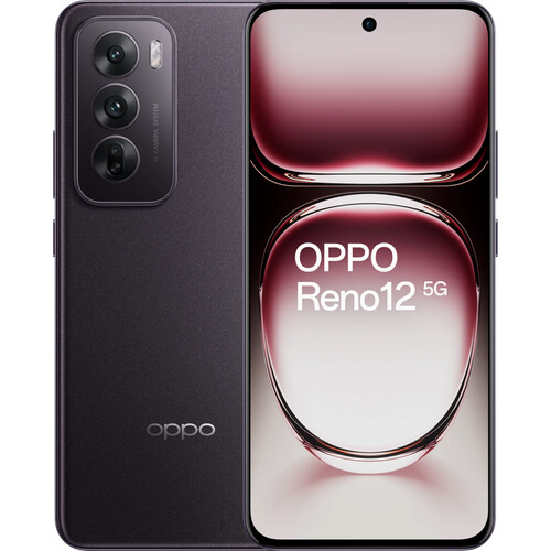 De OPPO Reno12 256GB Zwart 5G is een midrange ...
