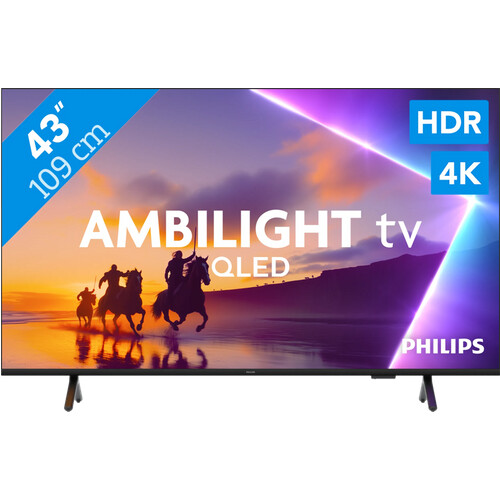 Met de Philips Ambilight 43" PUS8500 QLED 4K ...