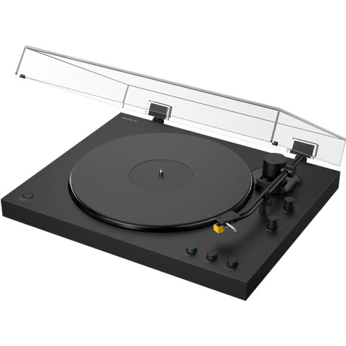 Je speelt met één druk op de knop je platen af ...