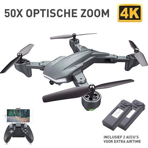 De Visuo XS816 Drone vliegt op een 1800 mAh accu ...