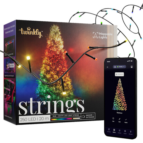 Mit der Twinkly Smart Weihnachtsbeleuchtung Weiß- ...