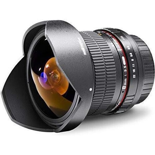 Lente ojo de pez Walimex pro 8 / 3.5 II EF-S para ...